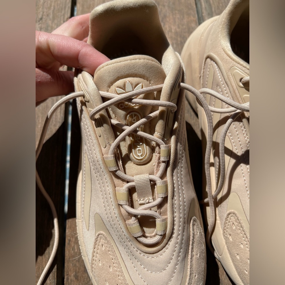 adidas Womens Ozelia Lace Up Sneakers Shoes Casual - Beige - Picture 7 of 10
